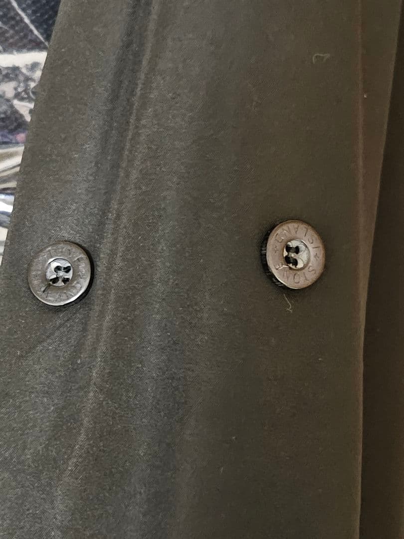 STONE  フーデッド中綿ミドルコート ブラック ダブルジップ