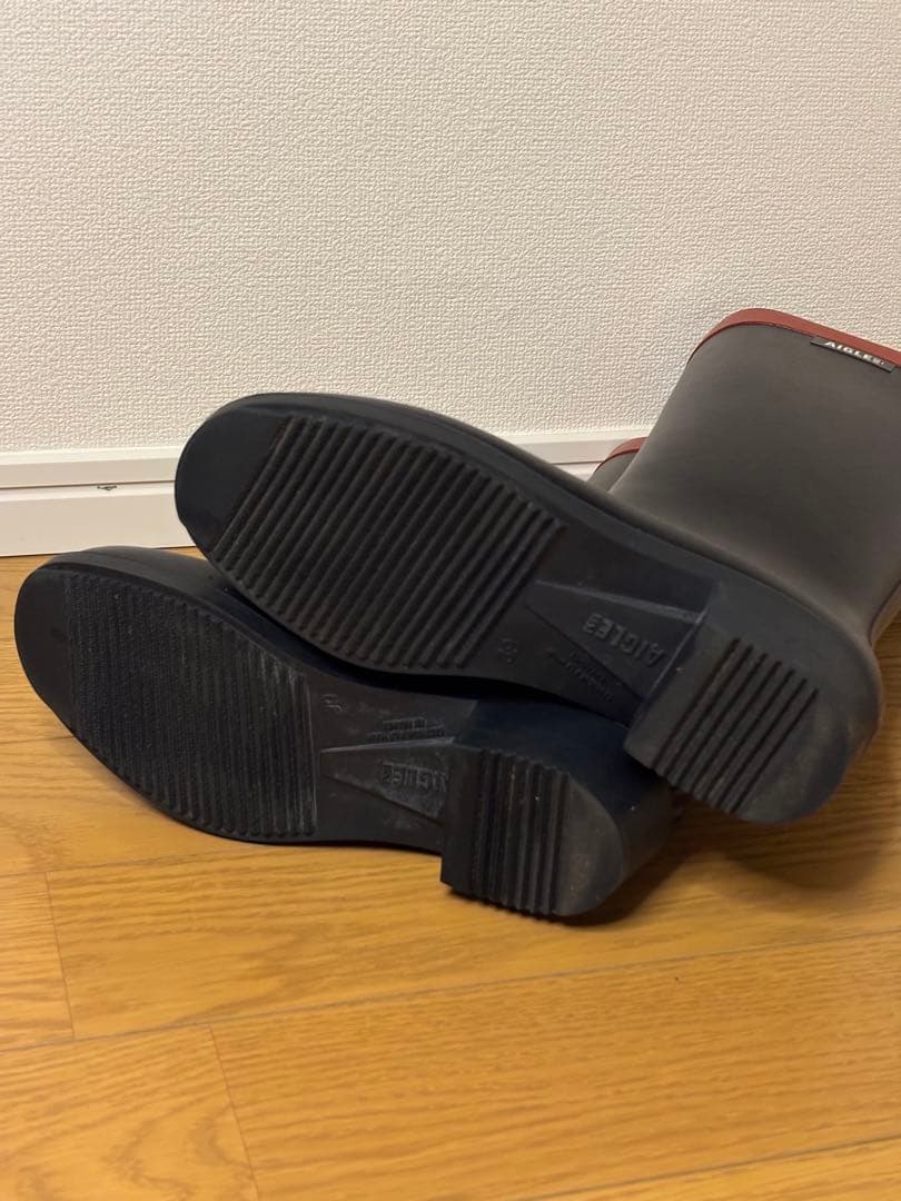 AIGLE ミリカヒールラバーロングブーツ レインブーツ