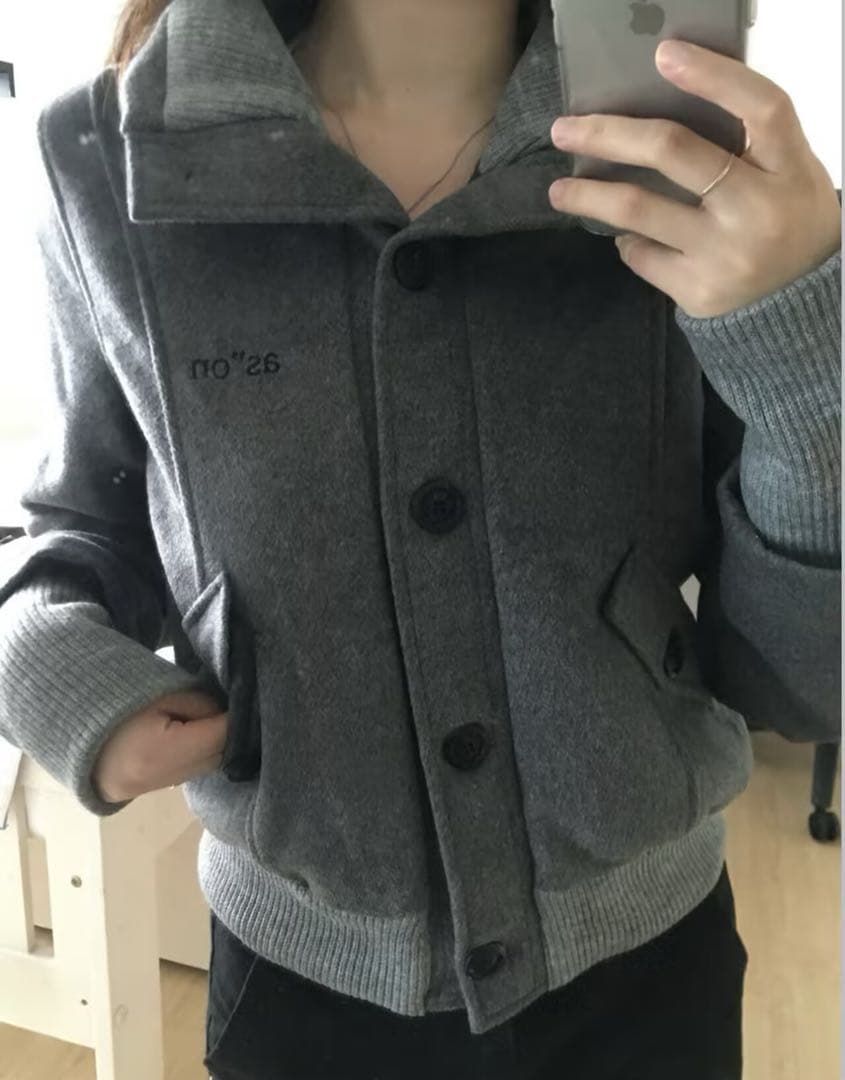 ASON as”on ダンボ ウールジャケット グレー