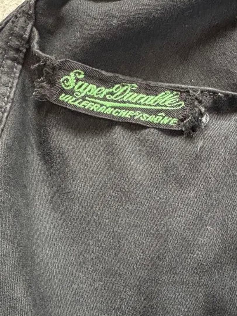 ブラックモールスキンSuper Durableブラック 50s フレンチワーク