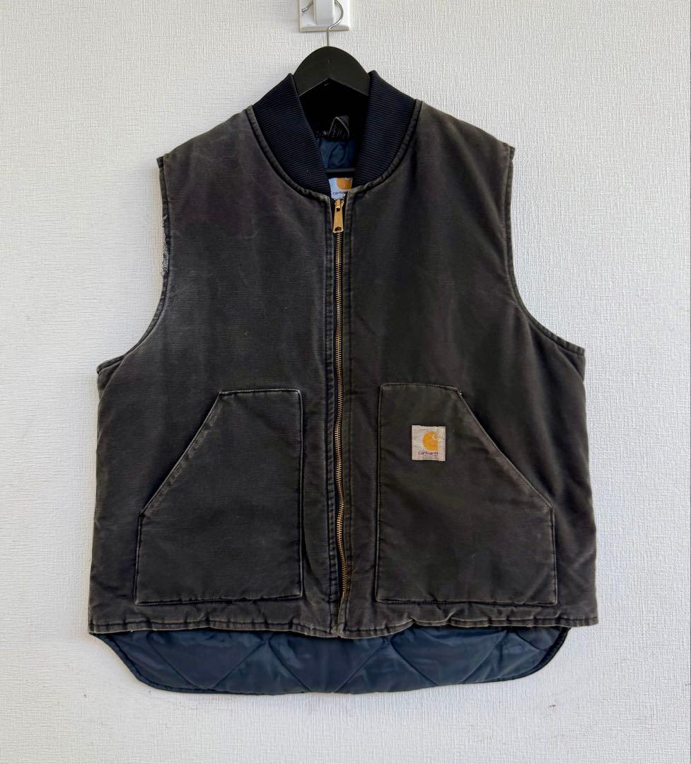 スペシャル 80s アメリカ製 ヴィンテージ カーハート ベスト XL ブラック