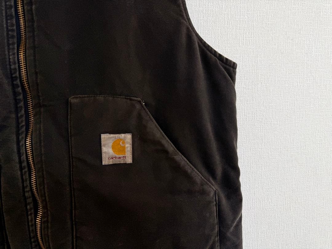 スペシャル 80s アメリカ製 ヴィンテージ カーハート ベスト XL ブラック