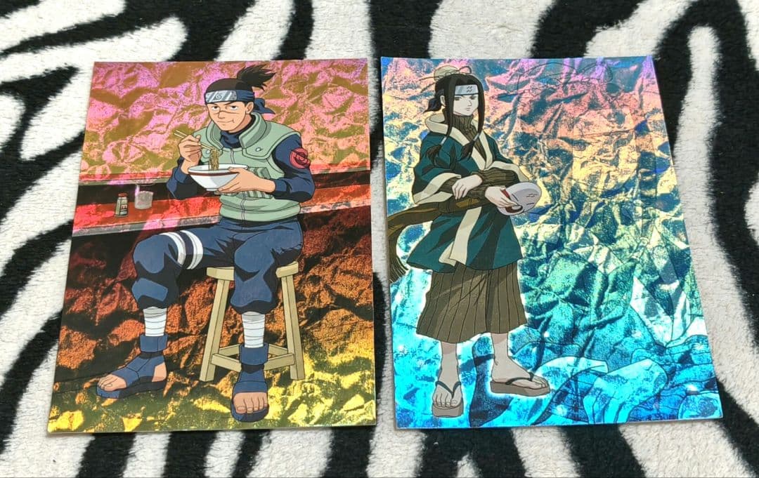 NARUTO ブロマイドカード 2種 うみのイルカ(SP.06) 白(SP07)