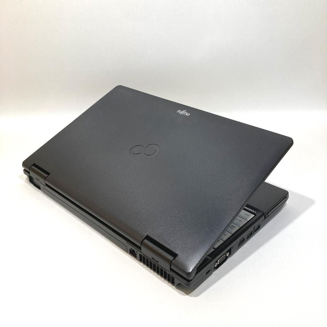 初心者✨快速・大画面・DVD・大容量✨黒✨すぐ使えるノートパソコン◇D484-3