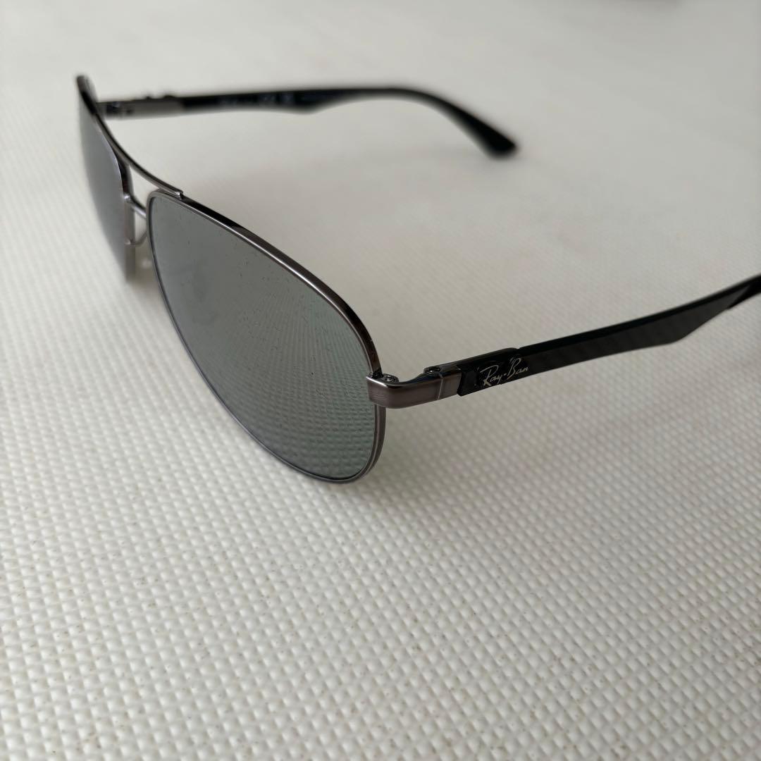 Ray-Ban サングラス グレー レンズ 黒フレーム 付属品あり 保証書あり