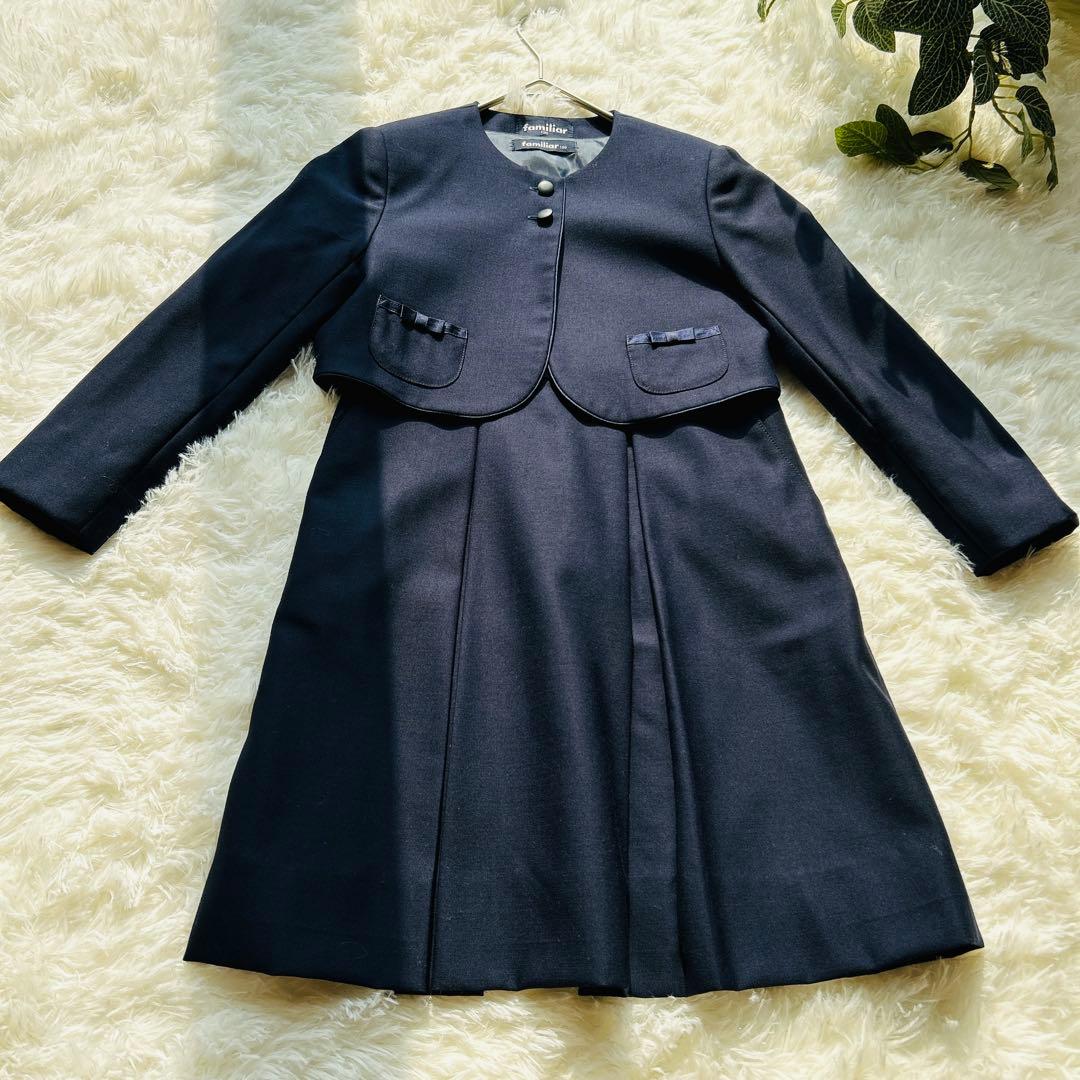 【美品】ファミリア　フォーマル　アンサンブル　お受験　ワンピース