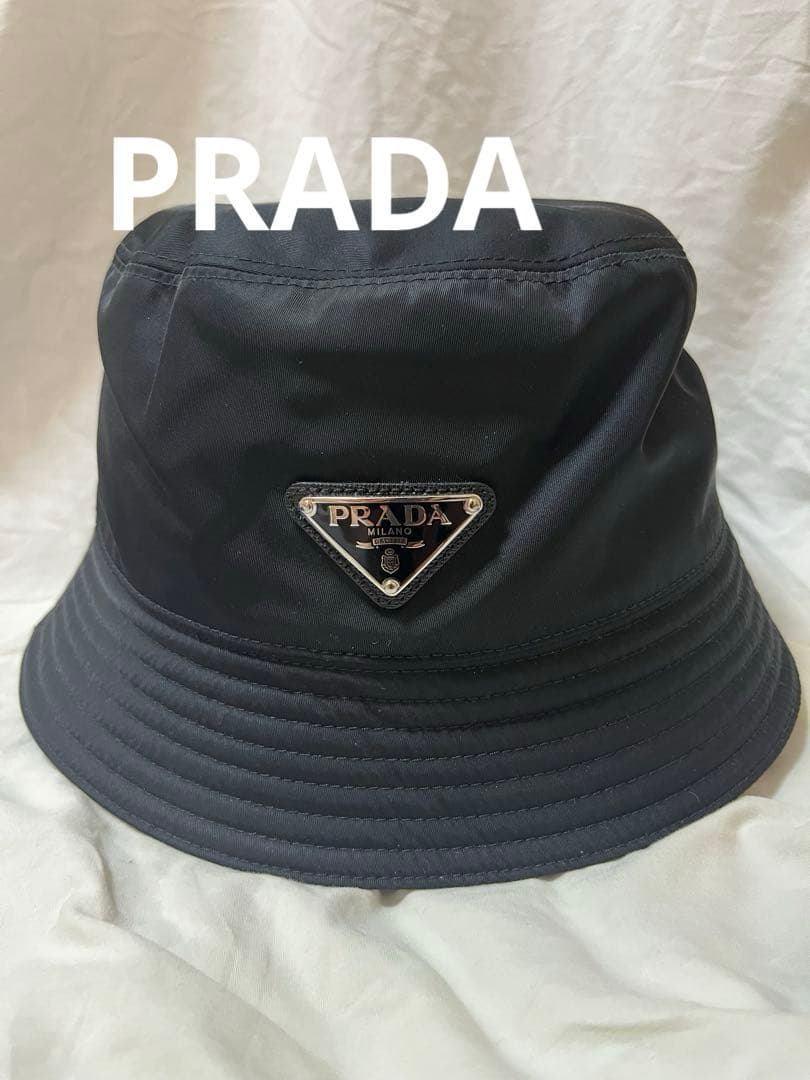 PRADA プラダ　Re-Nylon バケットハット ブラック　未使用！