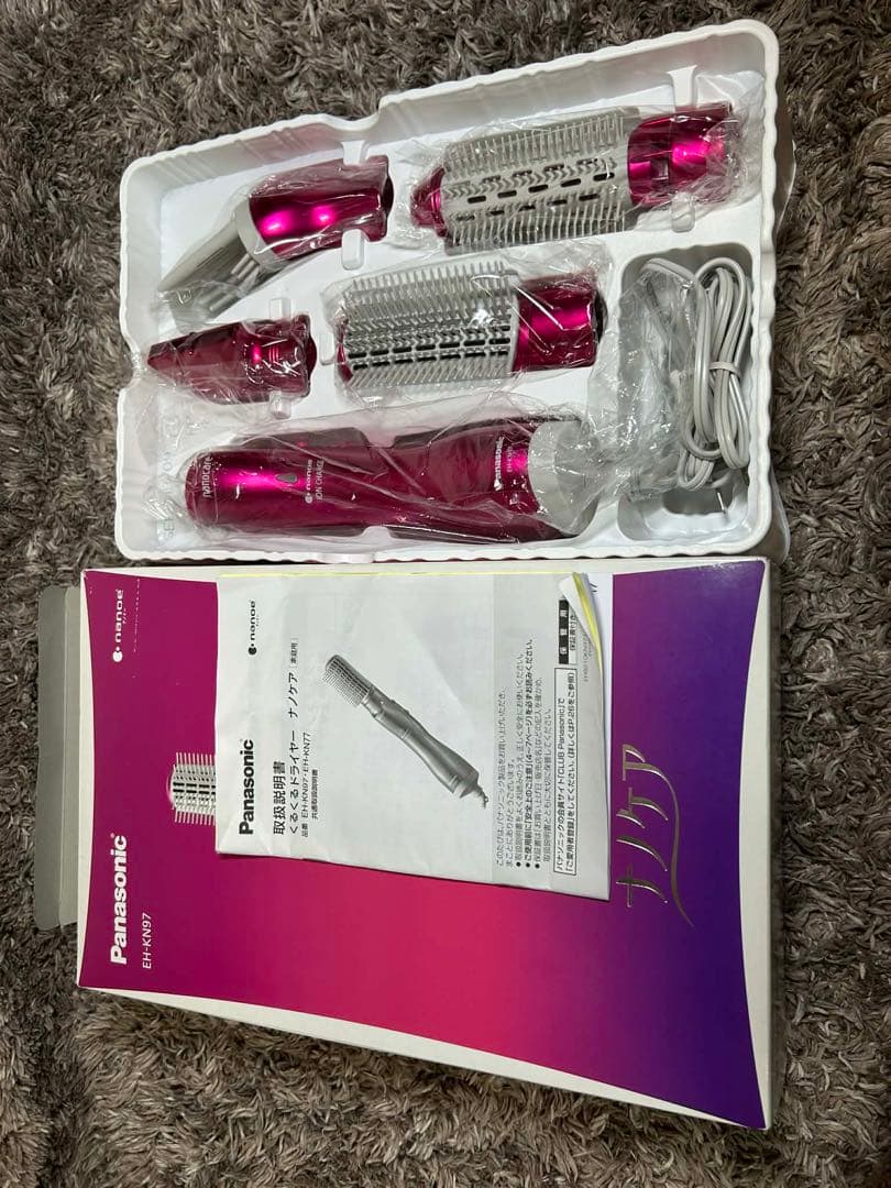 ★未使用★ Panasonic EH-KN97 ナノケア くるくるドライヤー