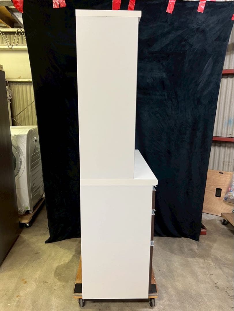 創愛ファニチュア ティーノ100 食器棚 レンジボードW99