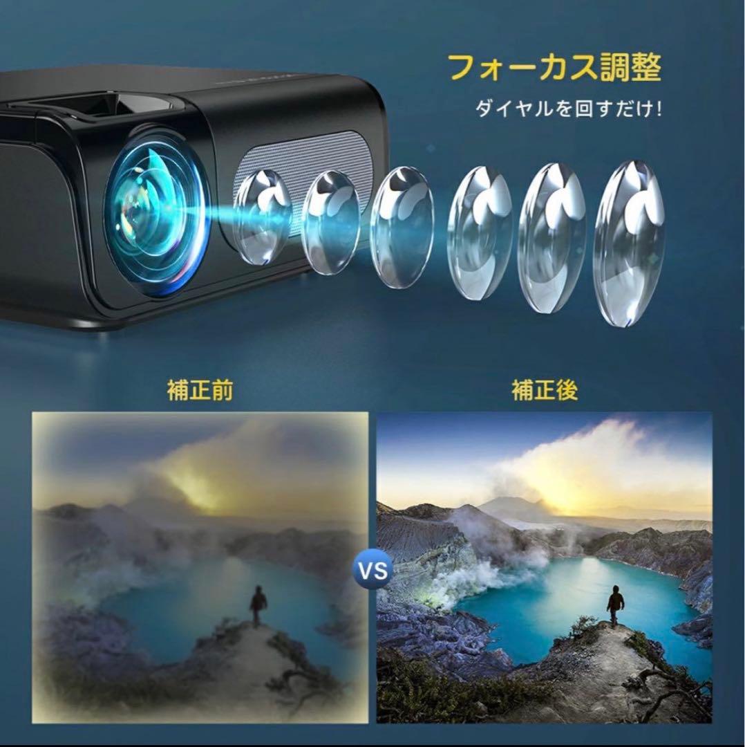 プロジェクター 小型 16000ルーメン lm 550ANSI 4k 1080