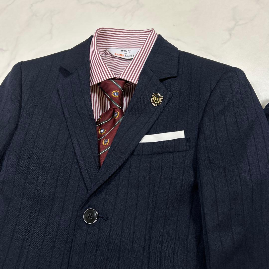 極美品】ウォルツバイビームスデザイン セットアップ フォーマル ネイビー 140