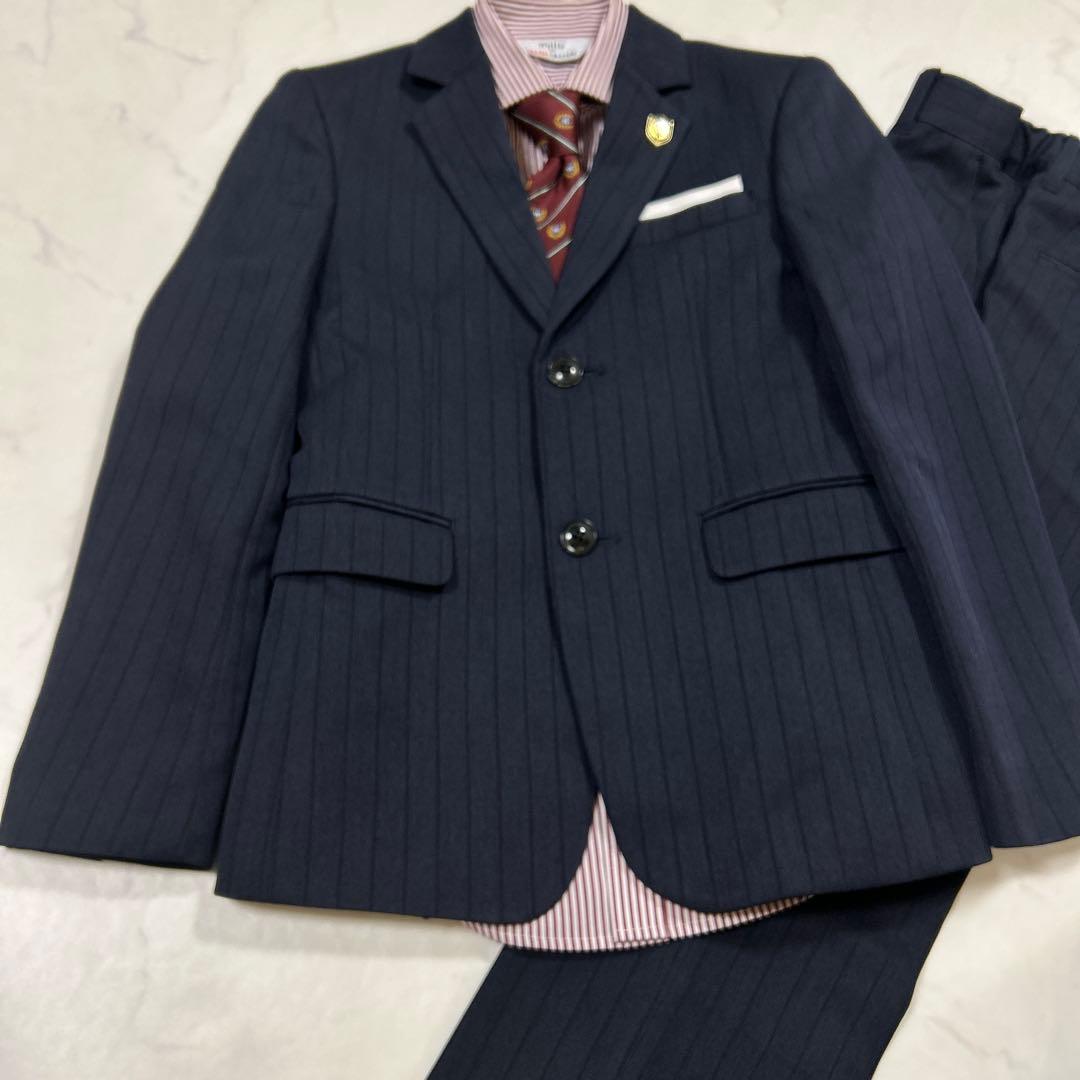 極美品】ウォルツバイビームスデザイン セットアップ フォーマル ネイビー 140