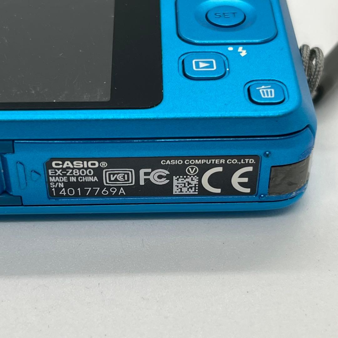 CASIO EXILIM EX-Z800 ブルー デジカメ コンデジ