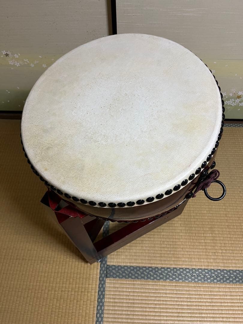 ⭐︎和太鼓 1.4尺平太鼓(扉台座セット)⭐︎