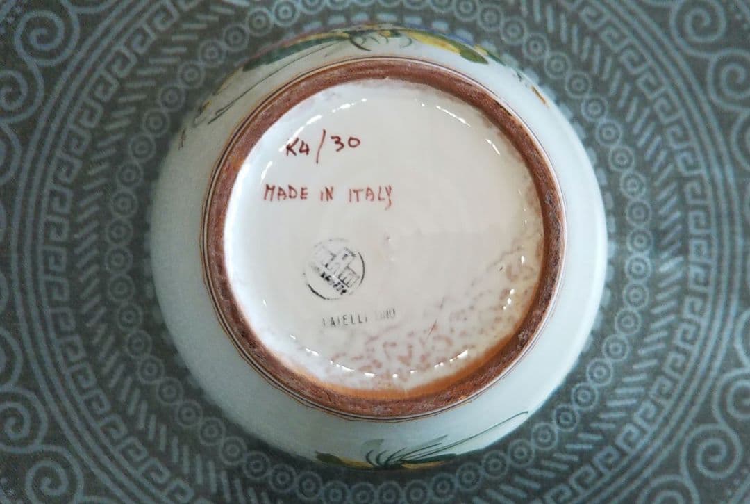 家具 インテリア 置物 花瓶 陶器 アート花柄 外国製 イタリア 限定