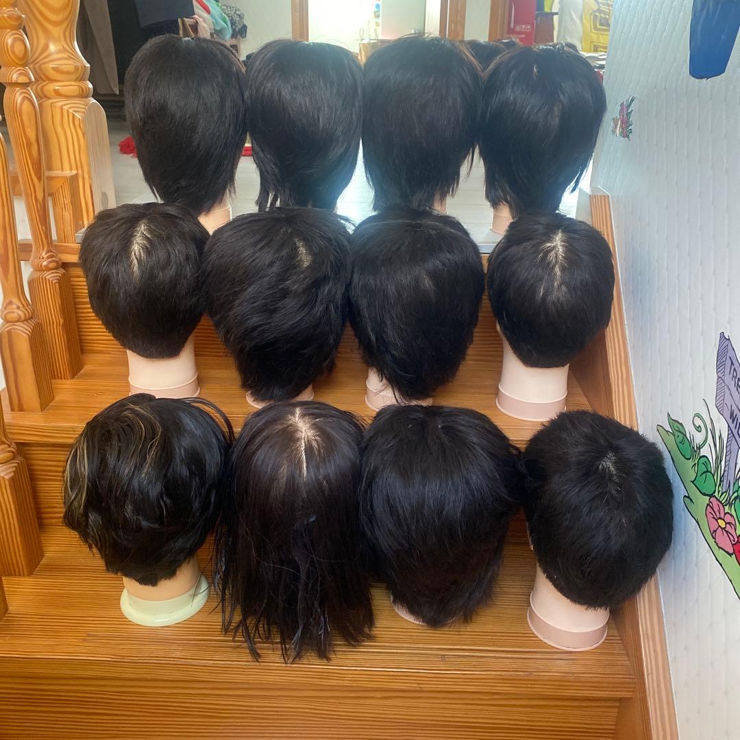 練習用カットウィッグ　12体セット