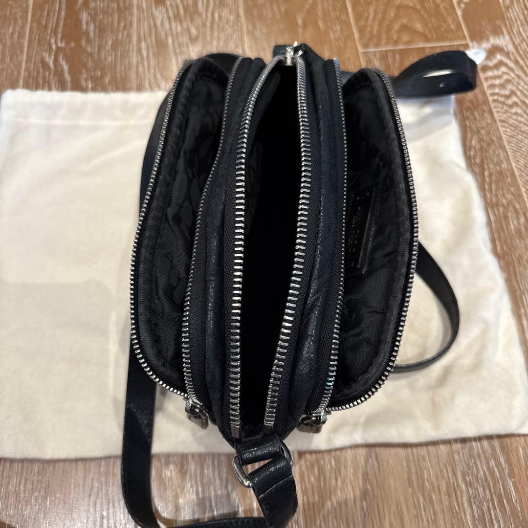 JIMMY CHOO ショルダーバッグ 黒 星 スタッズ サイドロゴ