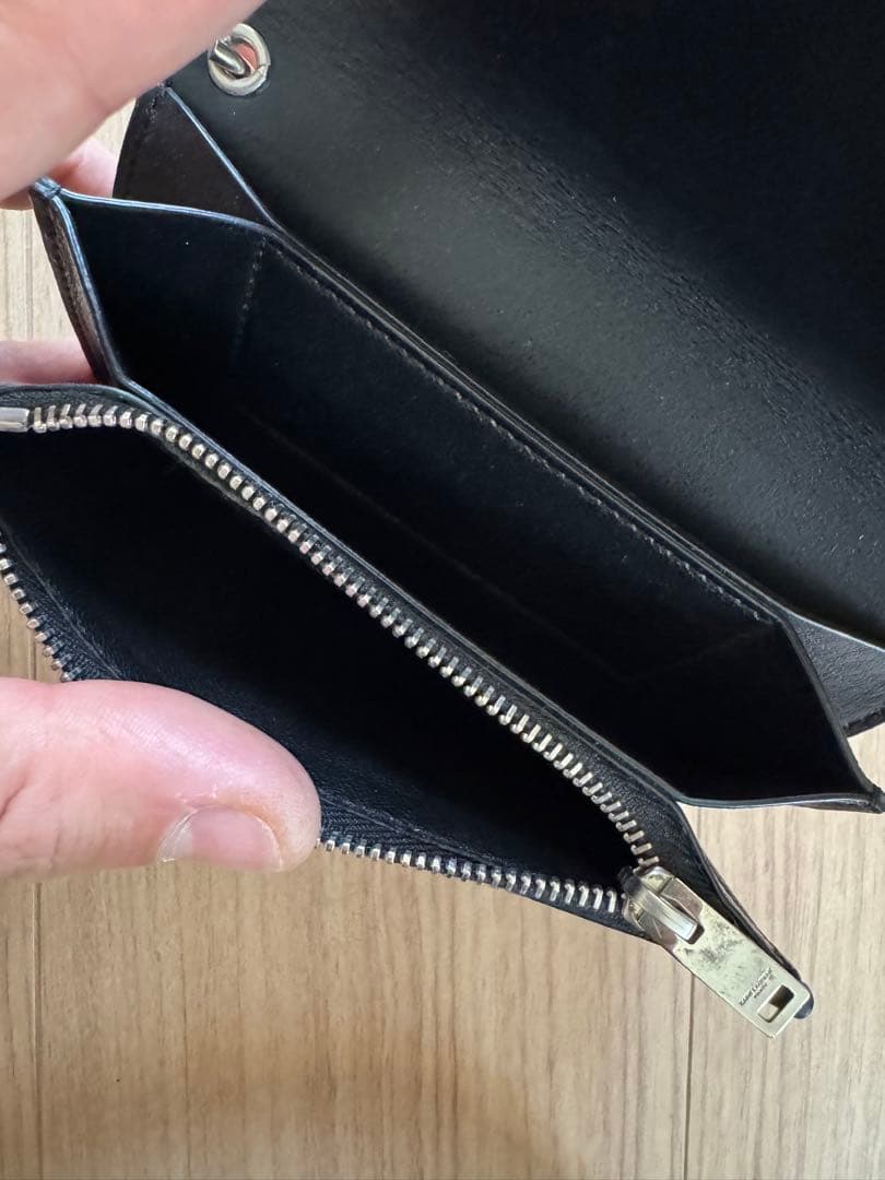 ぴ*ぴ様 希少美品!! サンローラン パリ / ライダース レザー＆チェーン　ウ