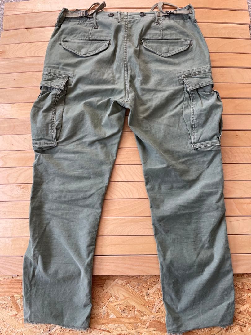 ロンハーマン RHCヴィンテージ クロップド カーゴパンツ L オリーブグリーン