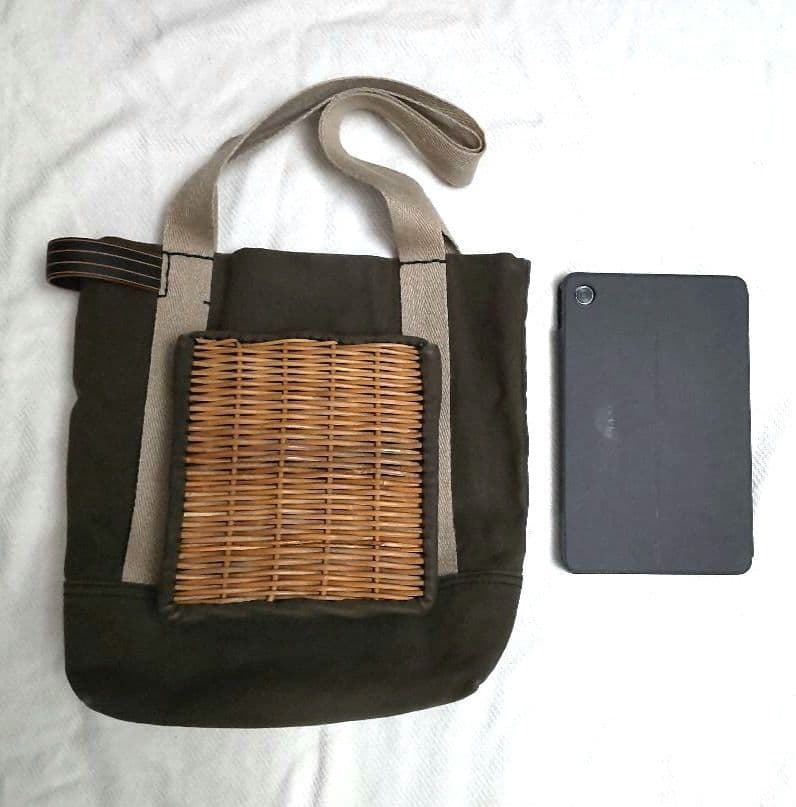 定価42900円 ebagos エバゴス かごバッグ カゴ バッグ キャンバス