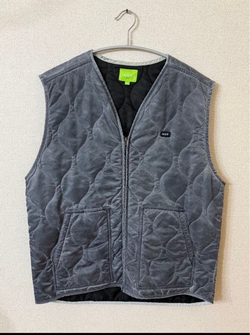 美品❗️定価22,000円 22AW HUF ハフ キルティング ベスト