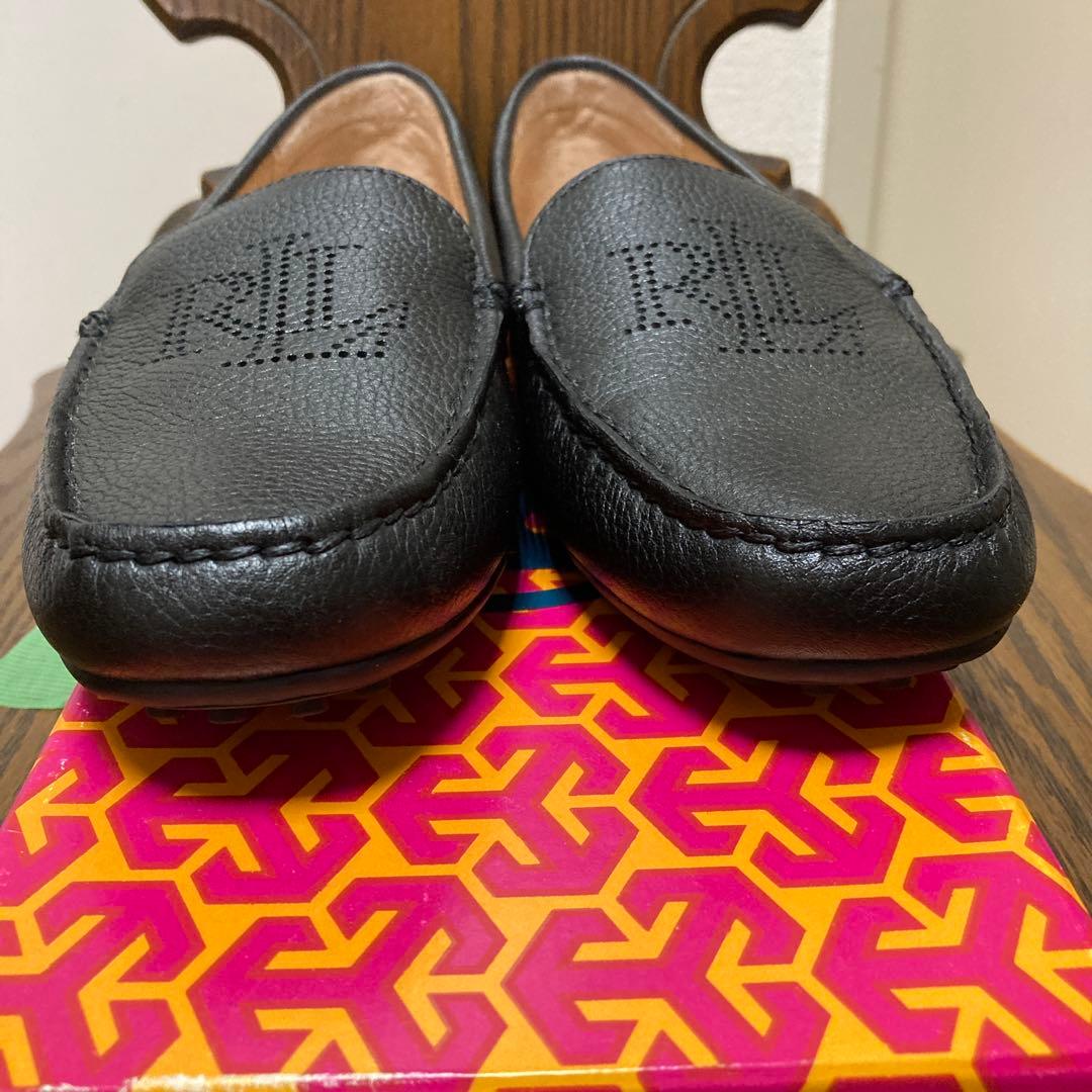 （値下げ）Ralph Laurenブラックレザー ドライビングシュー極美品