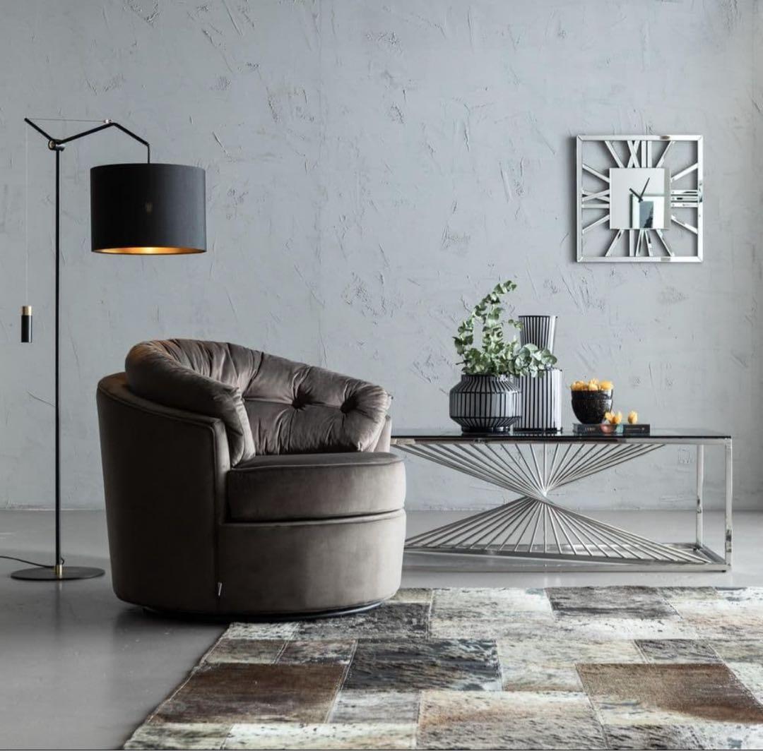 【KARE】ミュージックホール グレー アームチェア (12/21日まで)