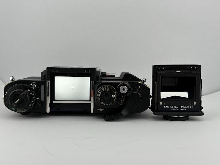 ★美品★キヤノンNEW F-1 アイレベル＋レンズ★シャッター全速、露出計OK★