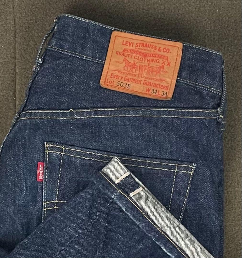 リーバイス 503BXX 日本製 ヴィンテージ 復刻 34 赤耳 ビッグE 濃紺