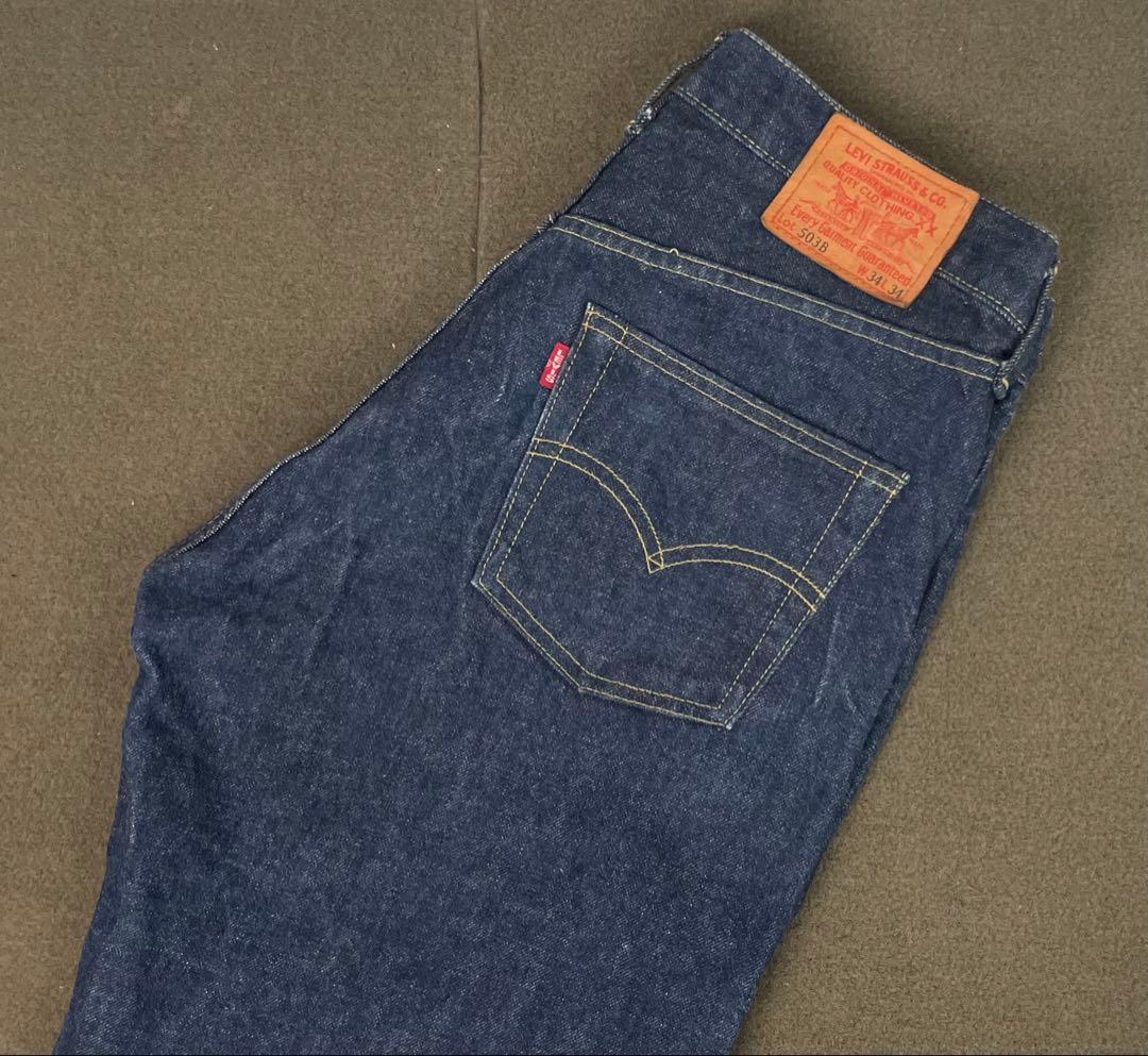 リーバイス 503BXX 日本製 ヴィンテージ 復刻 34 赤耳 ビッグE 濃紺