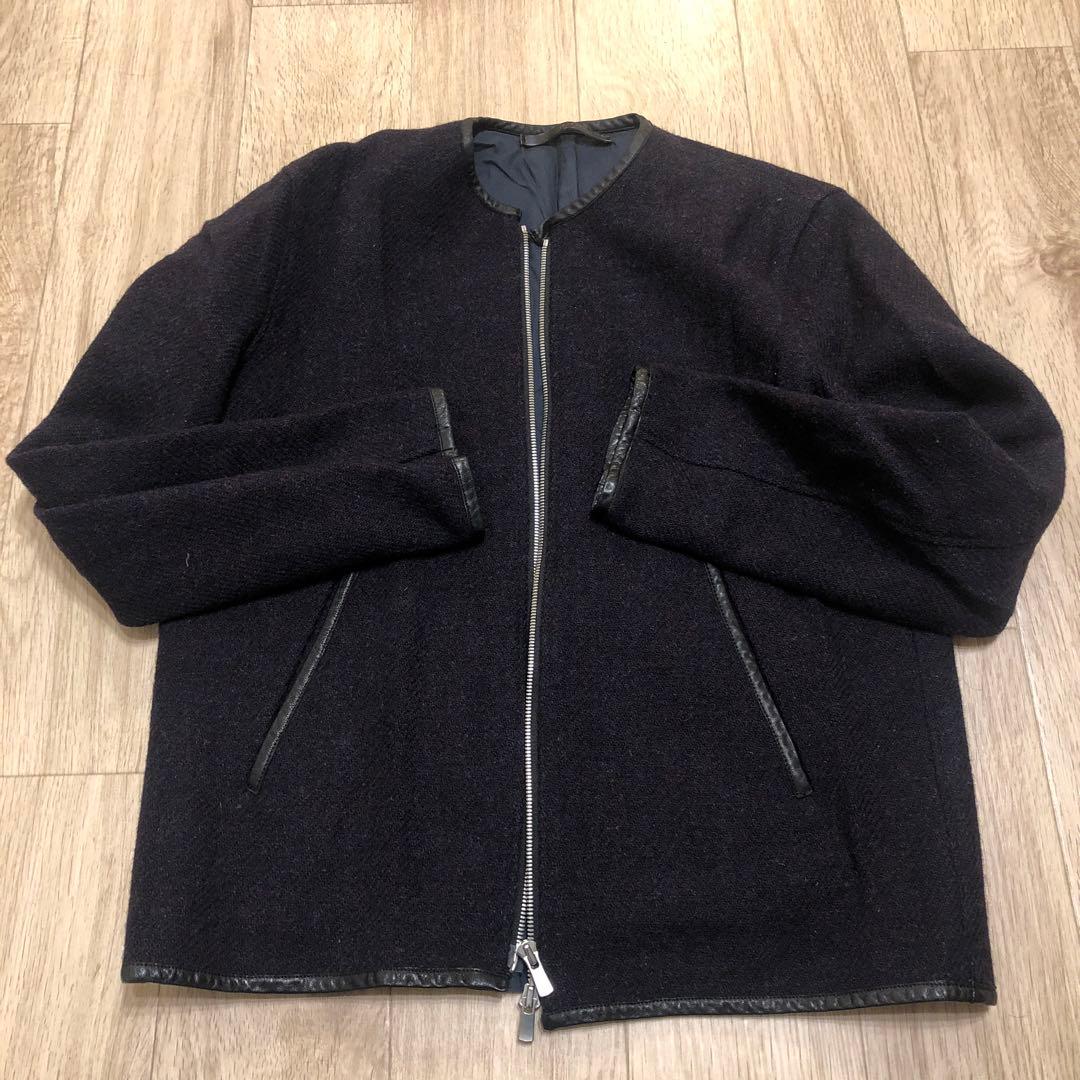 TOMORROWLAND ノーカラージャケット ダークネイビー