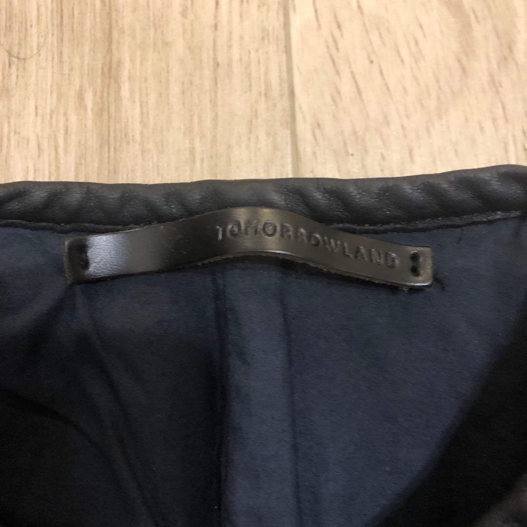 TOMORROWLAND ノーカラージャケット ダークネイビー