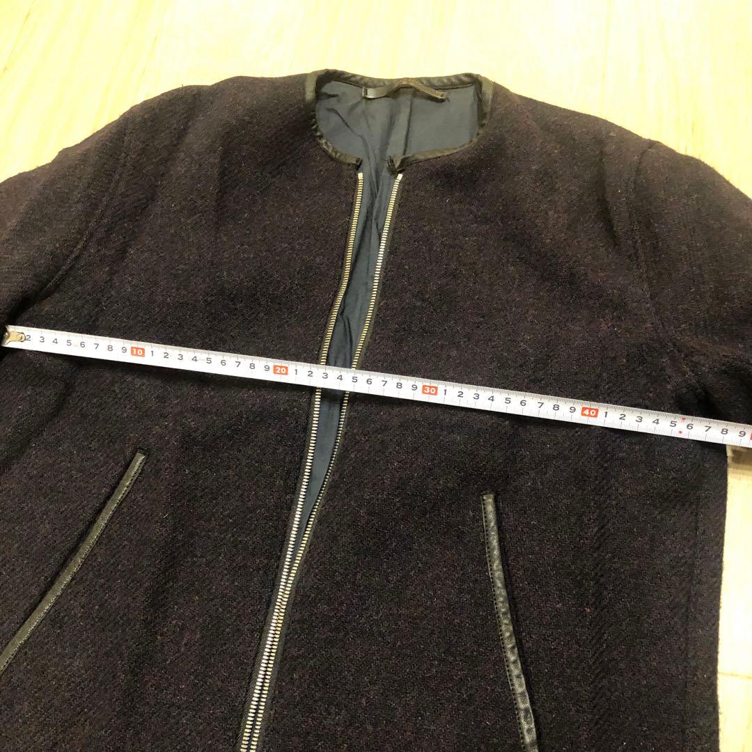 TOMORROWLAND ノーカラージャケット ダークネイビー