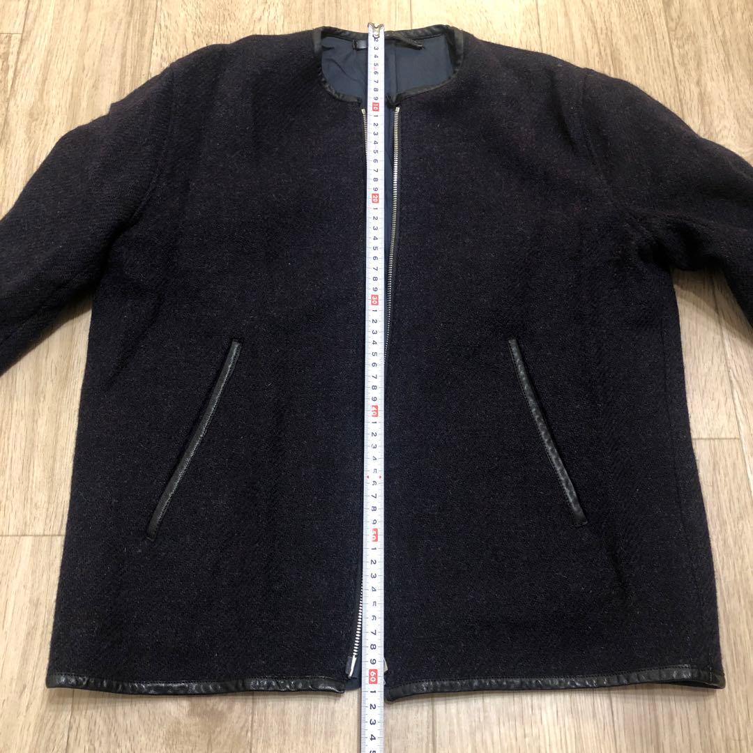 TOMORROWLAND ノーカラージャケット ダークネイビー