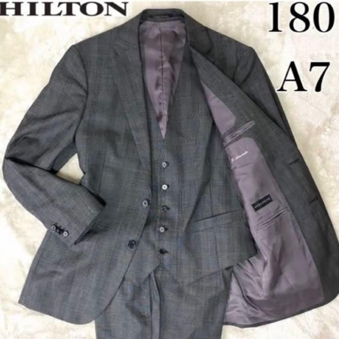 HILTON ✨大きいサイズ✨スリーピース スーツ セットアップ チェック A7