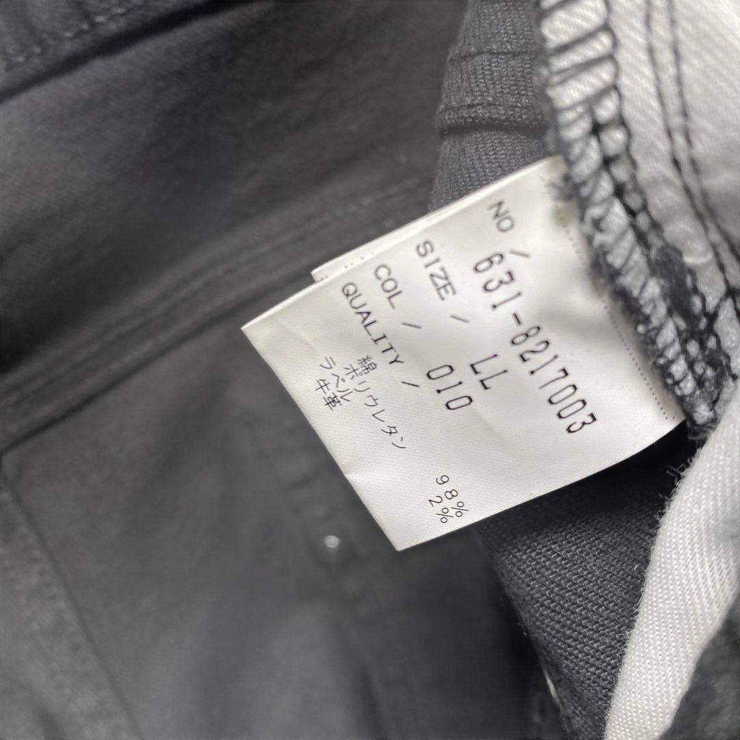 フレア　631-8217003 ストレッチ　ブラック　デニム　パッチワークy2k