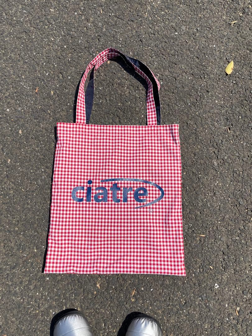 バッグ ciatre check Tote Bag Red