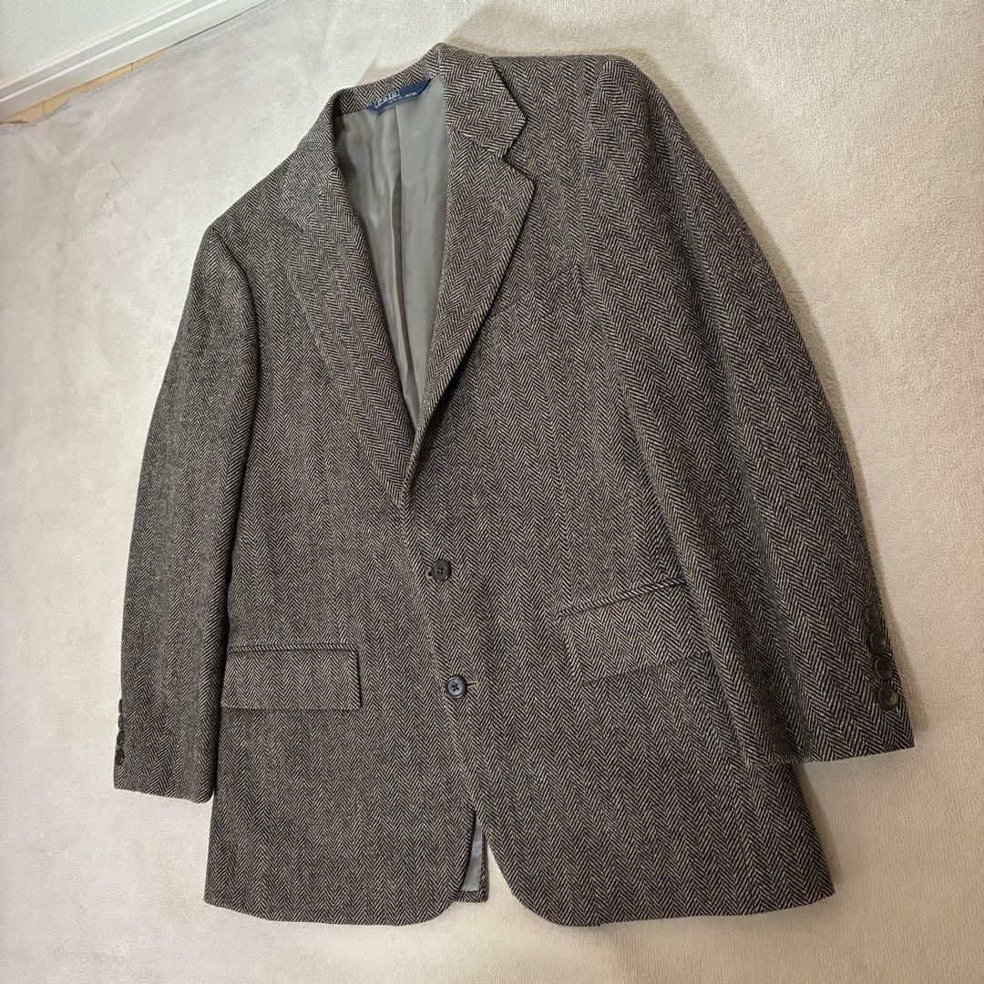 美品　Polo Ralph Lauren ウールヘリンボーン ツイードジャケット