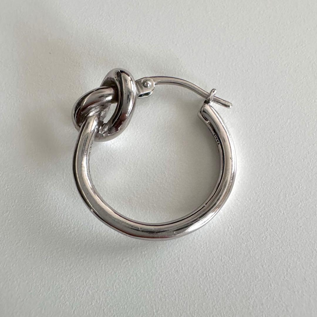 CELINE セリーヌ　ノット　スモールフープ　ピアス　イヤリング　片耳　極美品