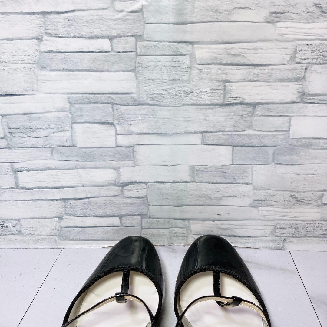 極美品 Repetto レペット Tストラップシューズ バレエシューズ 黒 25