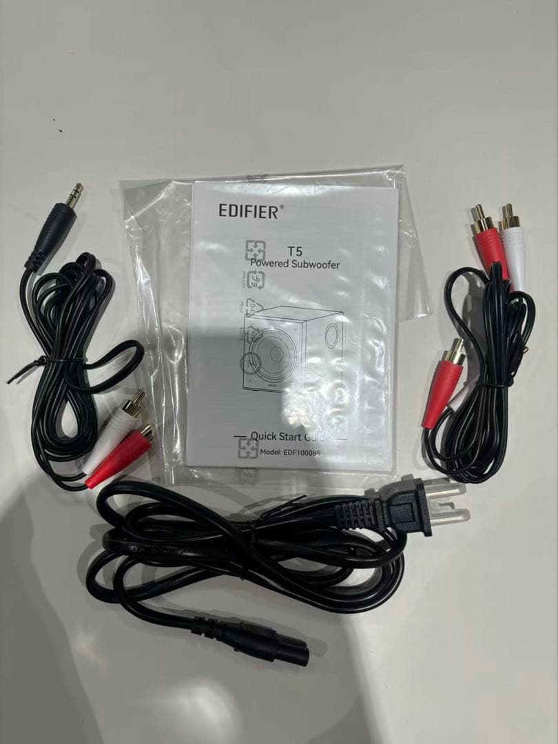 1098黒/Edifier T5 70W 8インチ サブウーファー、スピーカー用