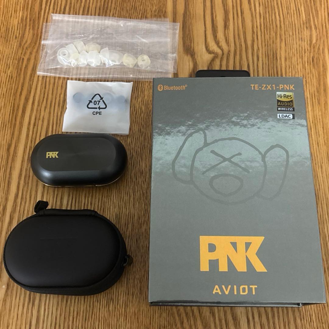 美品 ピアホン7 TE-ZX1-PNK ワイヤレスイヤホン