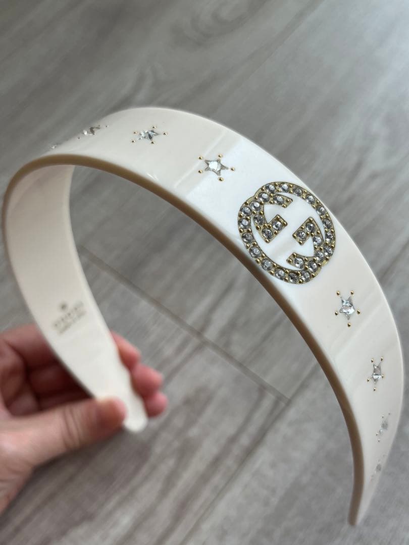 【美品】Gヘアバンド＿ホワイト