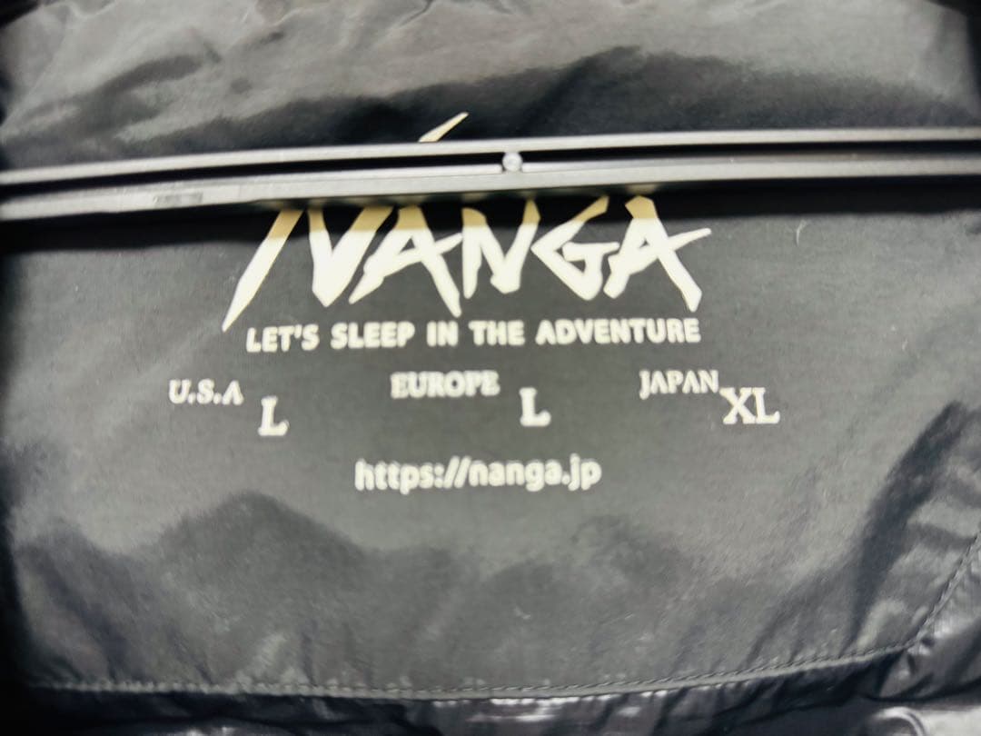 NANGA ダウンベスト 日本XL ブラック・カーキ
