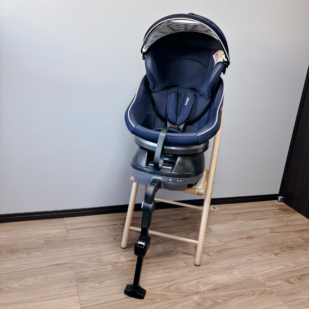 【美品】Combi クルムーヴ スマート ISOFIX JJ-600 回転式