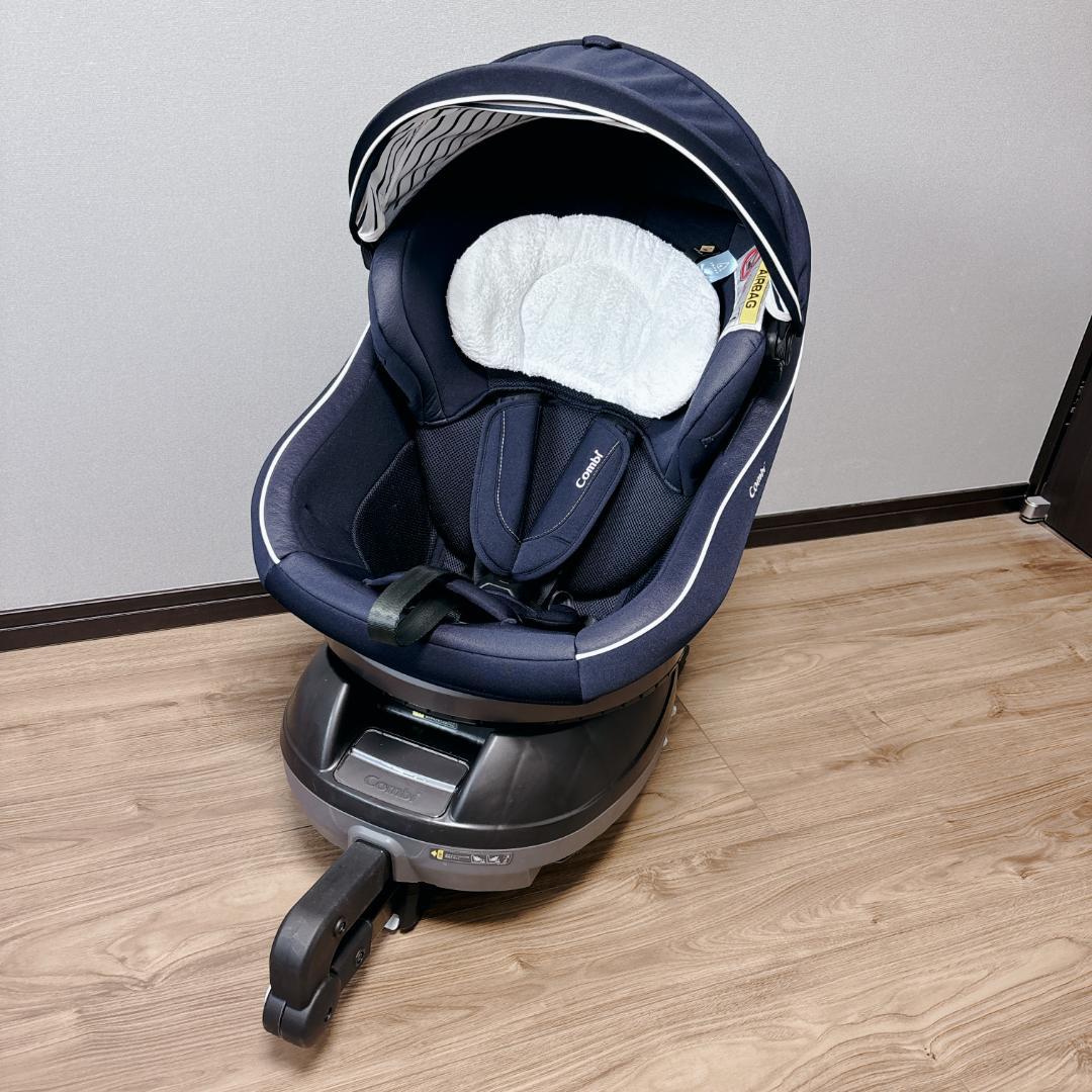 【美品】Combi クルムーヴ スマート ISOFIX JJ-600 回転式