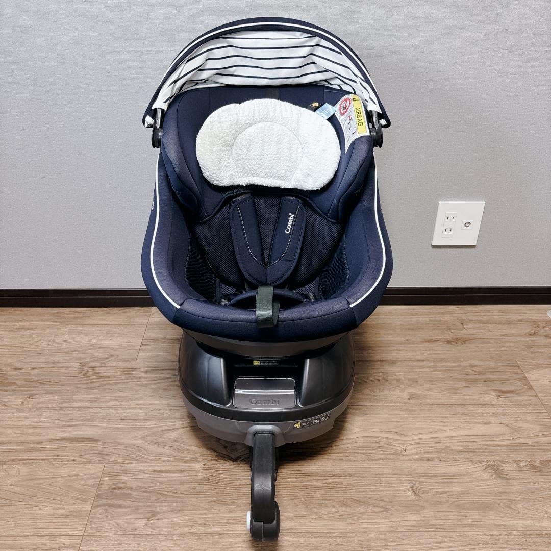 【美品】Combi クルムーヴ スマート ISOFIX JJ-600 回転式