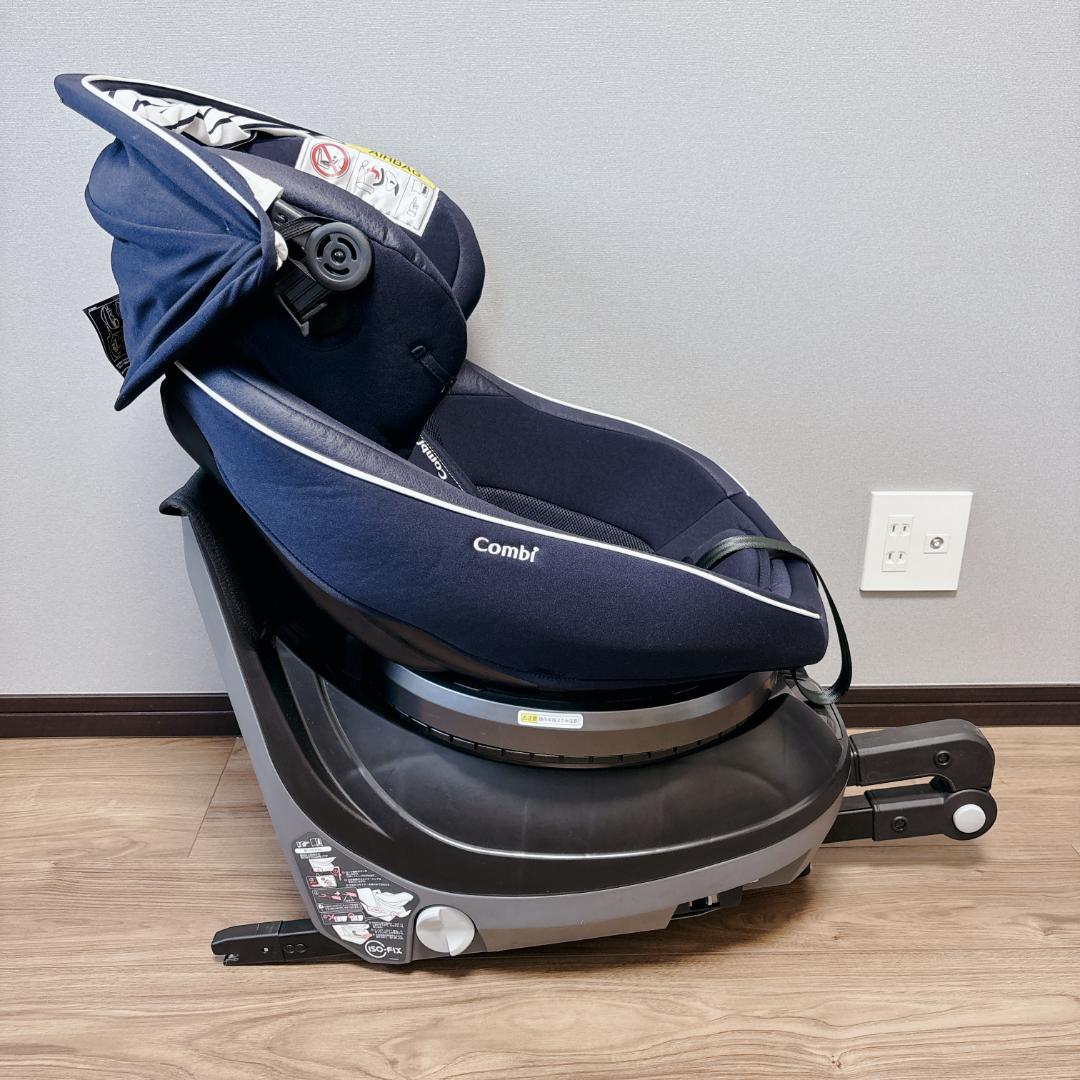 【美品】Combi クルムーヴ スマート ISOFIX JJ-600 回転式
