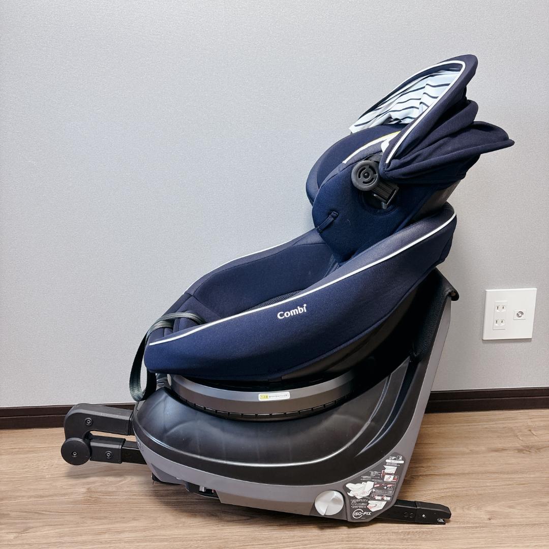 【美品】Combi クルムーヴ スマート ISOFIX JJ-600 回転式