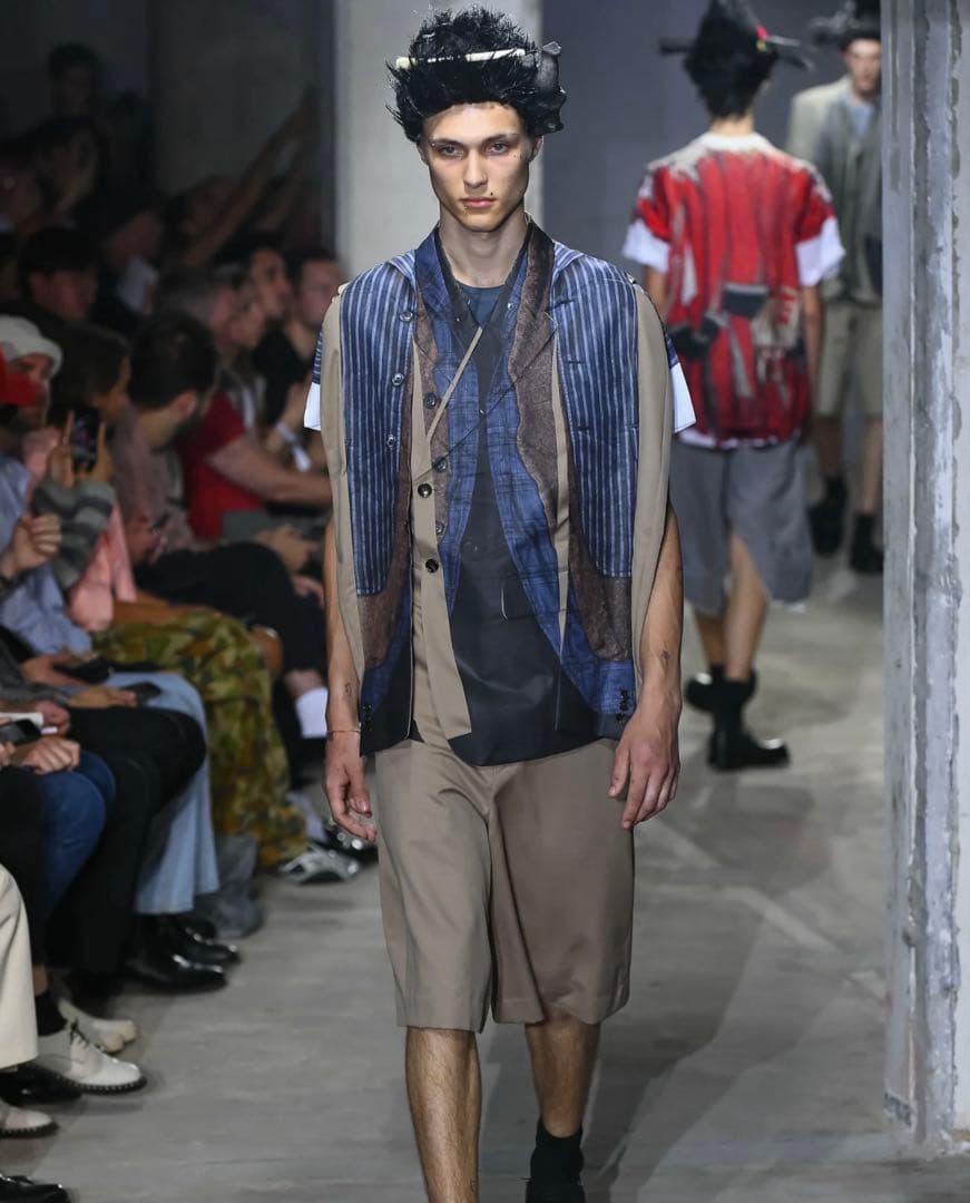 2024春夏コムデギャルソンオムプリュス大人気黒エステルベスト風ジャケット美品